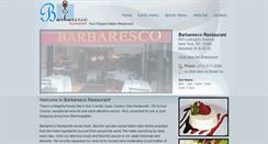 Desktop Screenshot of barbarescorestaurant.com